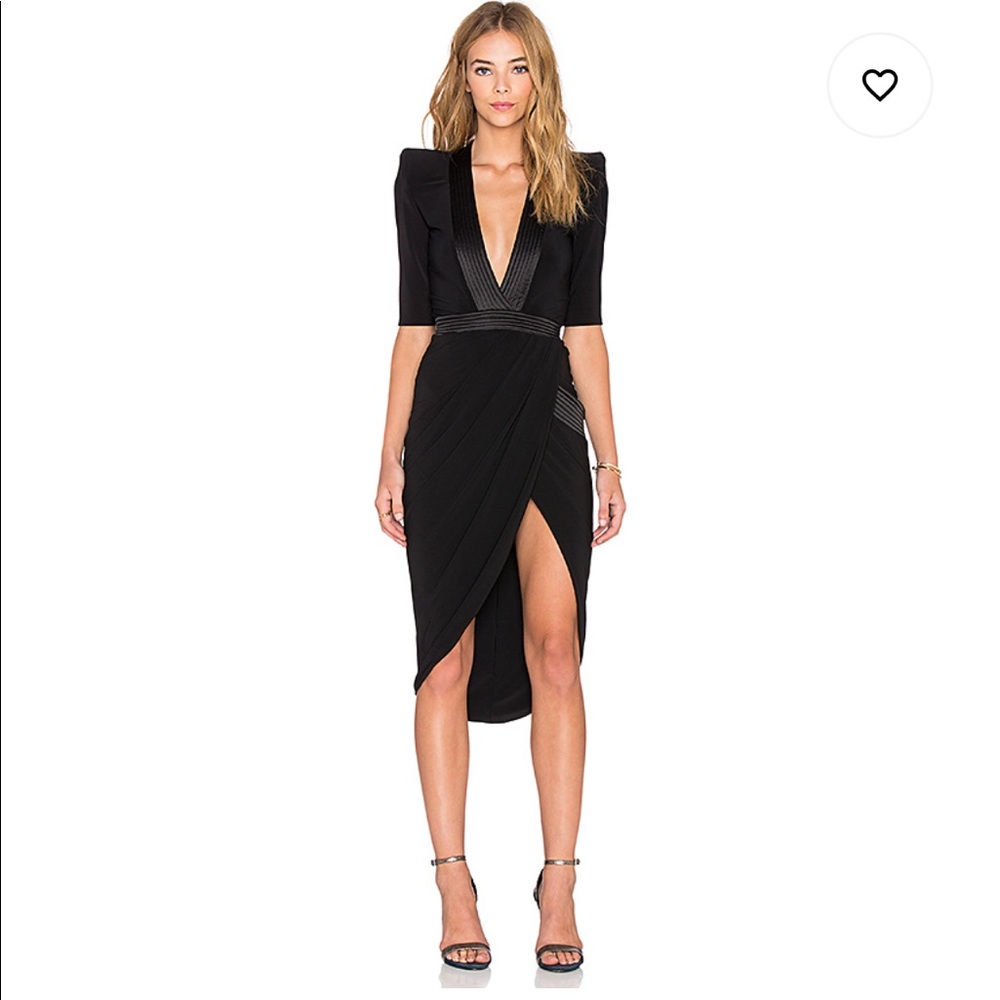 Zhivago Eye of Horus Midi Dress in Black